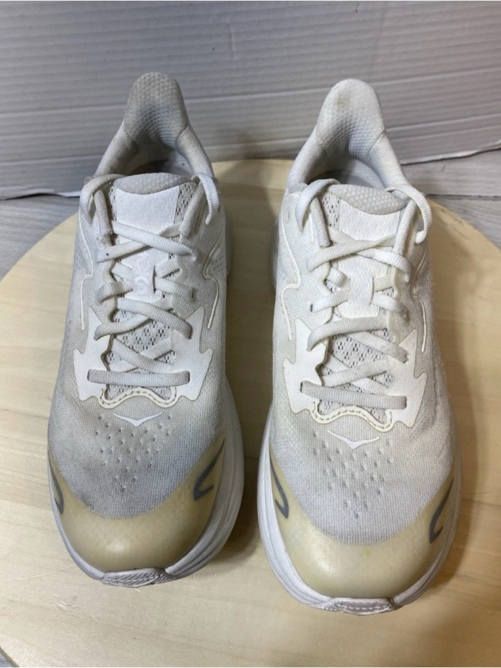 Hoka Clifton 10 Oatmeal Oat Milk Athletic Sneakers Men's Shoes Size 6MD - Picture 7 of 9